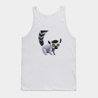 Cute Lemur Drawing Tank Top